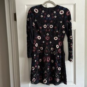 Needle and Thread Navy beaded dress